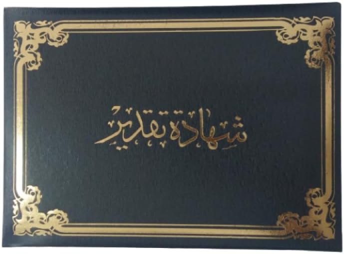 Certificate Holder Document Cover, A4 Size, Award and Diploma Protective Case (LEATHER, BLACK)