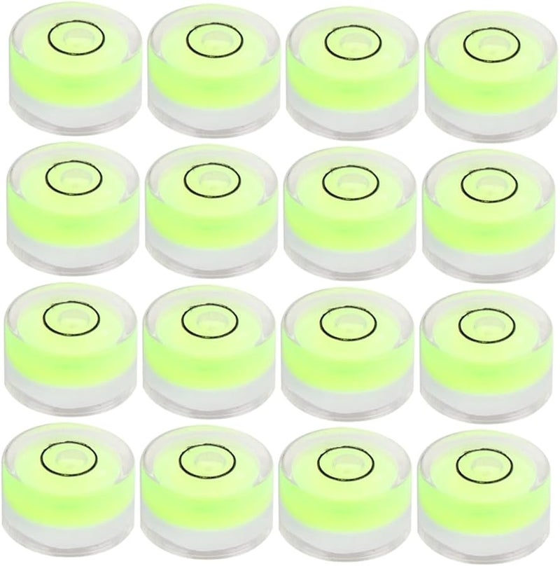 16 Pcs Green Circular Bubble Level Spirit Indicator High Transparency Wear Resistant - Image 5