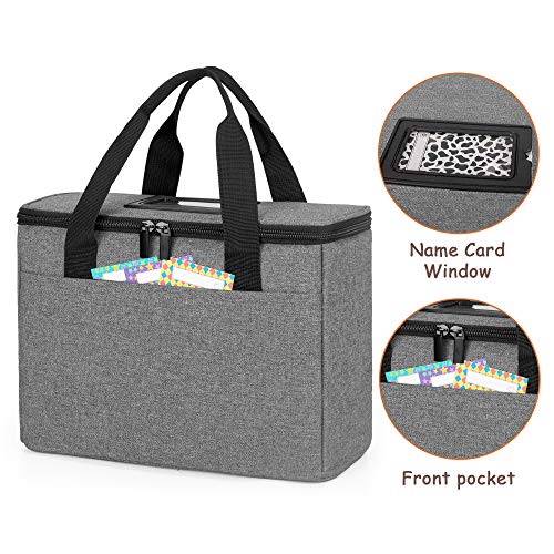 Trunab Reusable 3 Cups Drink Carrier for Delivery with Adjustable Dividers, Insulated Drink Caddy Holder Bag for Take Out, Beverages Carrier Tote with Handle for Outdoors,Patented Design, Grey - Image 4