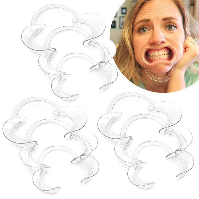 LabAider Dental Cheek Retractor, 9-Pack - BPA-Free C-Shape Autoclavable Mouth Openers for Teeth Whitening and Games - Image 1