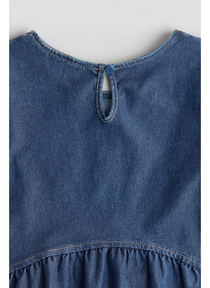 H&M Denim-Look Jersey Dress