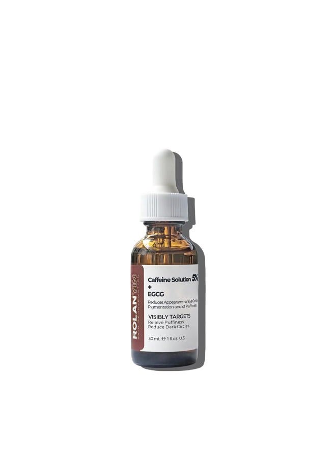 ROLANYIN Caffeine Solution 5% + EGCG Eye Serum Reduces Dark Circles Puffiness - Image 1