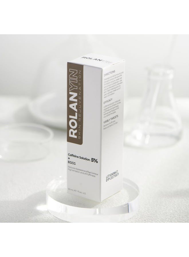 ROLANYIN Caffeine Solution 5% + EGCG Eye Serum Reduces Dark Circles Puffiness - Image 3