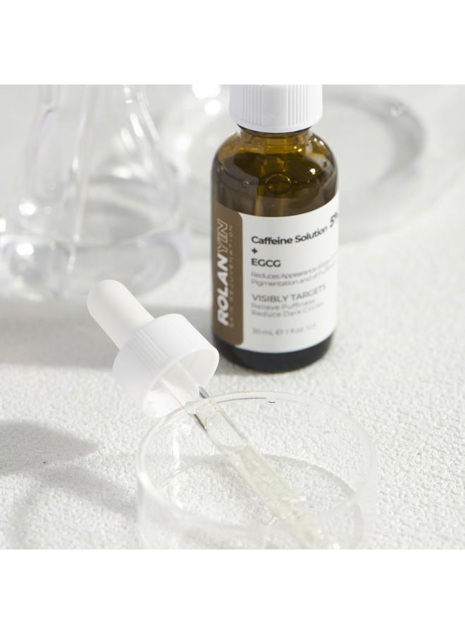 ROLANYIN Caffeine Solution 5% + EGCG Eye Serum Reduces Dark Circles Puffiness - Image 5