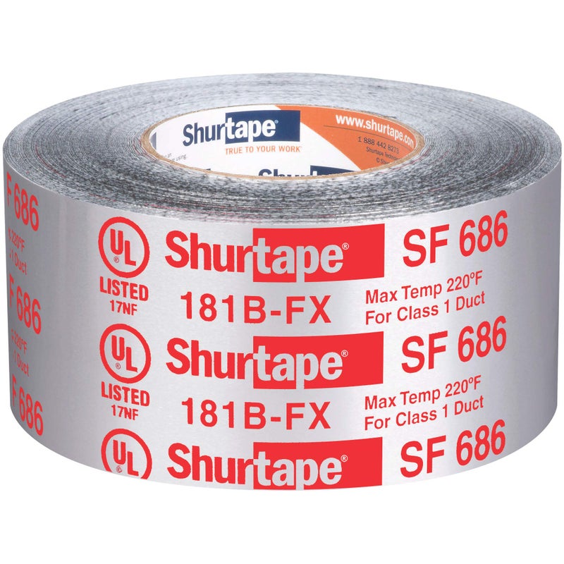 Shurtape شريط شورتاب SF 686 UL شيرماستيك من البوتيل الفضي للداخل والخارج، مدرج/مطبوع 181B-FX، 3" × 33.3 ياردة، لفة واحدة (111163) - Image 5