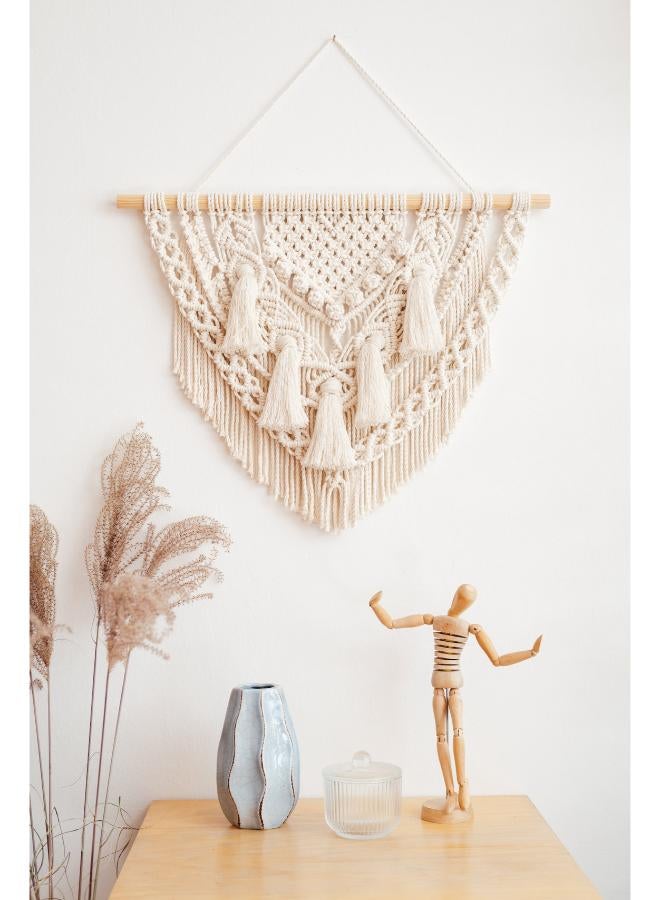 انتيكيانو مكرمية معلقة على الحائط، على الطراز البوهيمي - Image 1