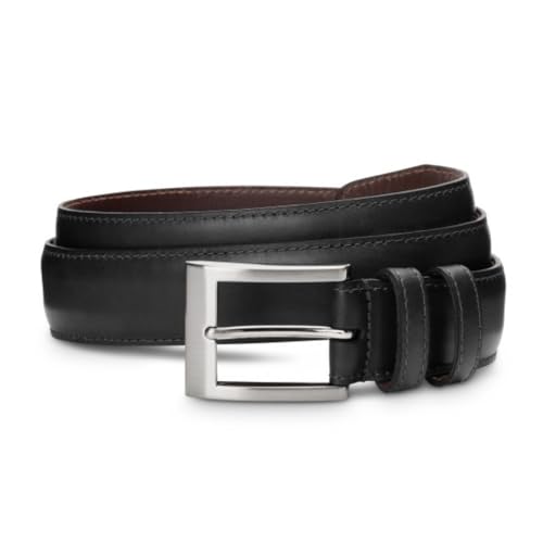 Allen Edmonds Men's Wide Basic Dress Belt Black Leather 32 - Image 4