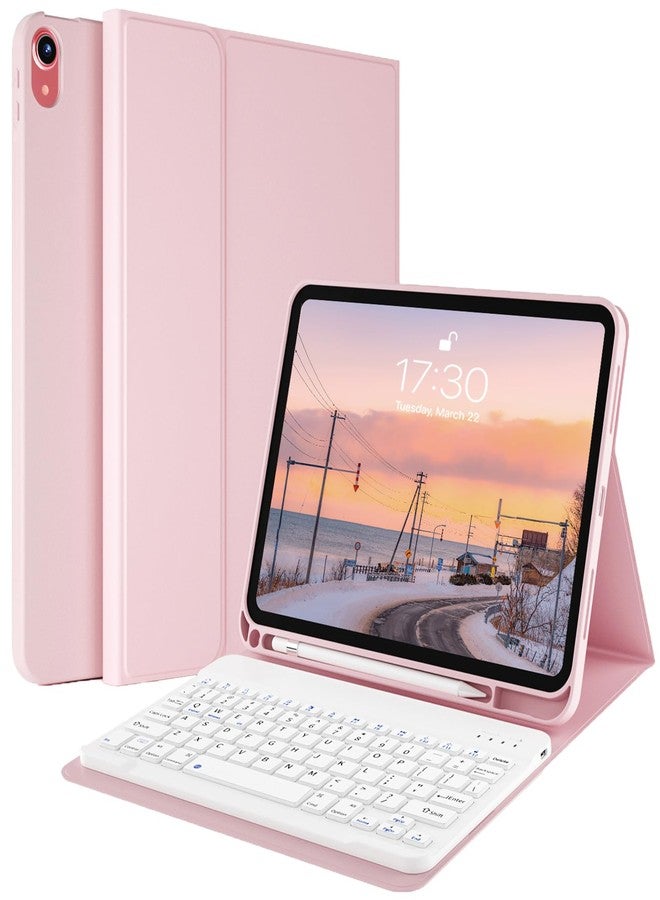 kenke Keyboard Case for iPad (A16) 11 Inch 2025 / 10th Generation 2022 10.9 Inch, Stand Folio Smart Cover with Magnetically Detachable Wireless Keyboard for iPad 11th/10th Gen, Light Pink - Image 1
