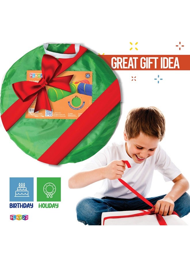 Play22 4-Way Play Tunnel For Kids To Crawl Through 8 Feet - Kids Play Tunnels For Toddlers Indoor/Outdoor Fun For Kids, Dogs Tunnel Ball Pit - Kids Pop Up Play Tent Tunnel Foldable Into A Carrying Bag - Image 2