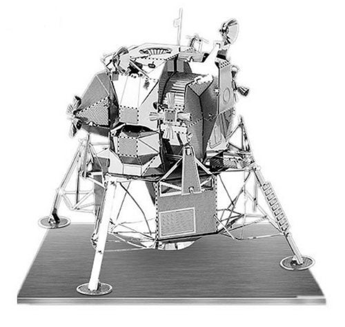 Fascinations Metal Earth 3D Laser Models Spacecraft Set of 2 - Mars Rover, Apollo Lunar Module - Image 2