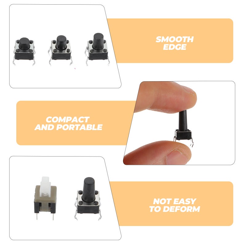 180Pcs Tactile Push Button Momentary Tact Button - Image 3