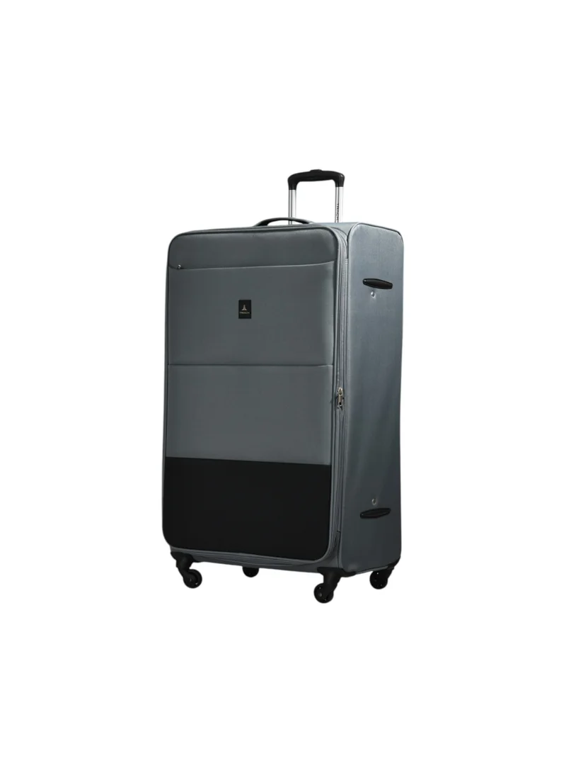 Track Soft Side Fabric Luggage Set 4 Piece Trolley Set | 20 Inch, 24 Inch, 28 Inch & 32 Inch Suitcases | Expandable Travel Bag Set | 4 Wheels | Combination Lock | Adjustable Telescopic & Side Handle | Soft Luggage Set