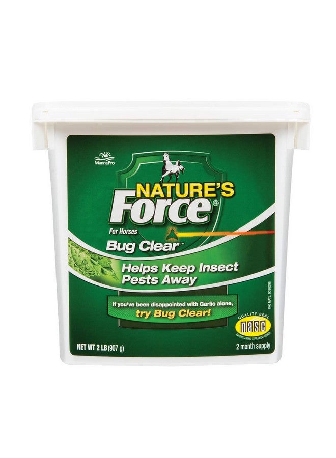 مانا برو Nature'S Force Bug Clear | مكمل غذائي طبيعي بالكامل للخيول لمكافحة الحشرات | 2 رطل - Image 1