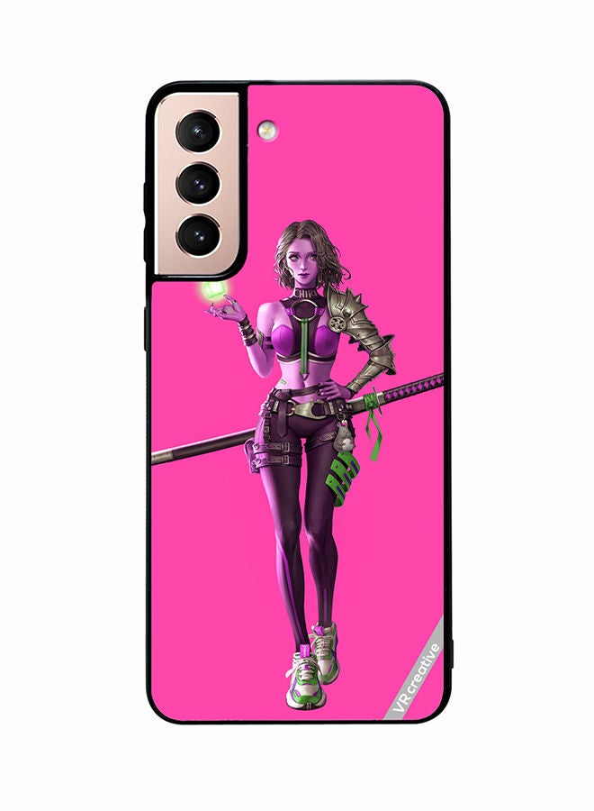VR CREATIVE Protective Case Cover For Samsung Galaxy S21 5G Fantasy Girl Design Multicolour - Image 1