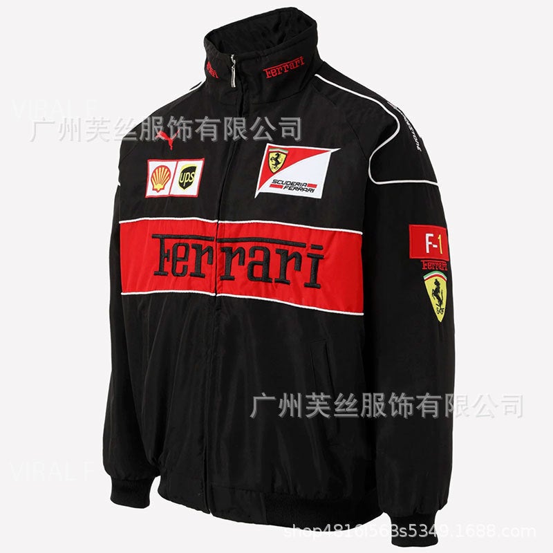2025 Spring, New Export Women'S Clothing Printed Motorcycle Cotton Clothing Loose Embroidered Jacket - Image 3