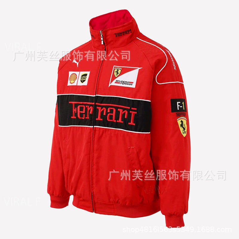 2025 Spring, New Export Women'S Clothing Printed Motorcycle Cotton Clothing Loose Embroidered Jacket - Image 4