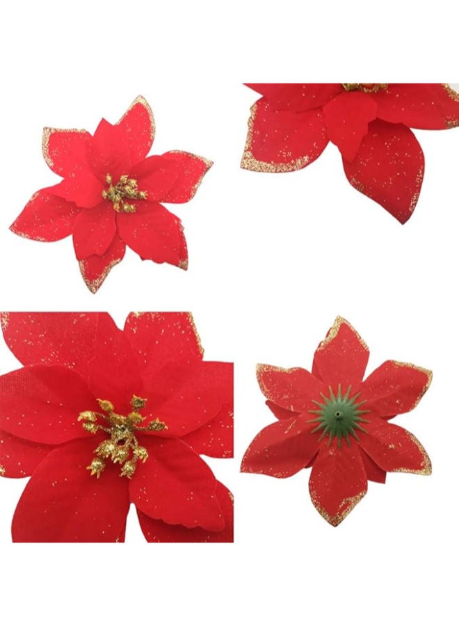 30 pieces - Poinsettia Artificial Flowers - Image 3