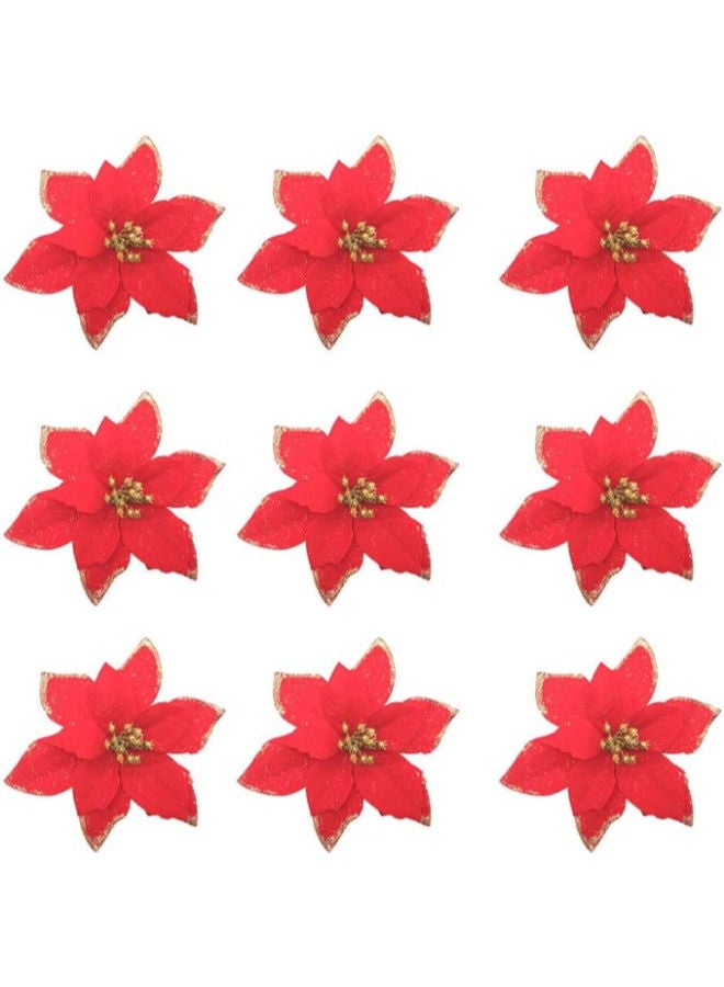 30 pieces - Poinsettia Artificial Flowers - Image 1