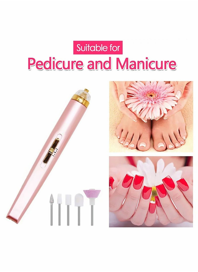 Generic - 5 In 1 Electric Nail Drill Portable Electric Nail File Kit for Gel Nails Home Nails and Acrylic Nails - Image 1