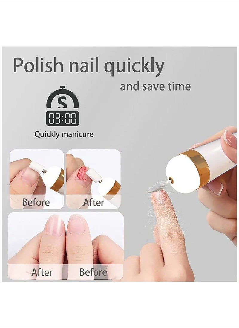 Generic - 5 In 1 Electric Nail Drill Portable Electric Nail File Kit for Gel Nails Home Nails and Acrylic Nails - Image 1