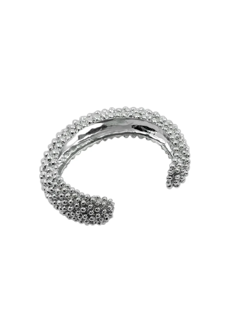 AMIE Dubai  Statement adjustable bracelet w/round details silver for Women | Best Price UAE