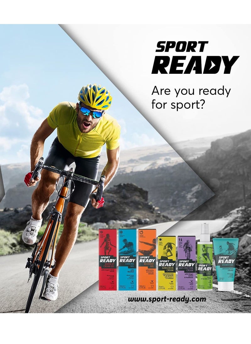 Sport Ready - Cooling Cream Gel for Sore Muscles Relief Tired Body Nourishing Hydrating with Menthol Mineral Energy Complex 100ml - Image 1