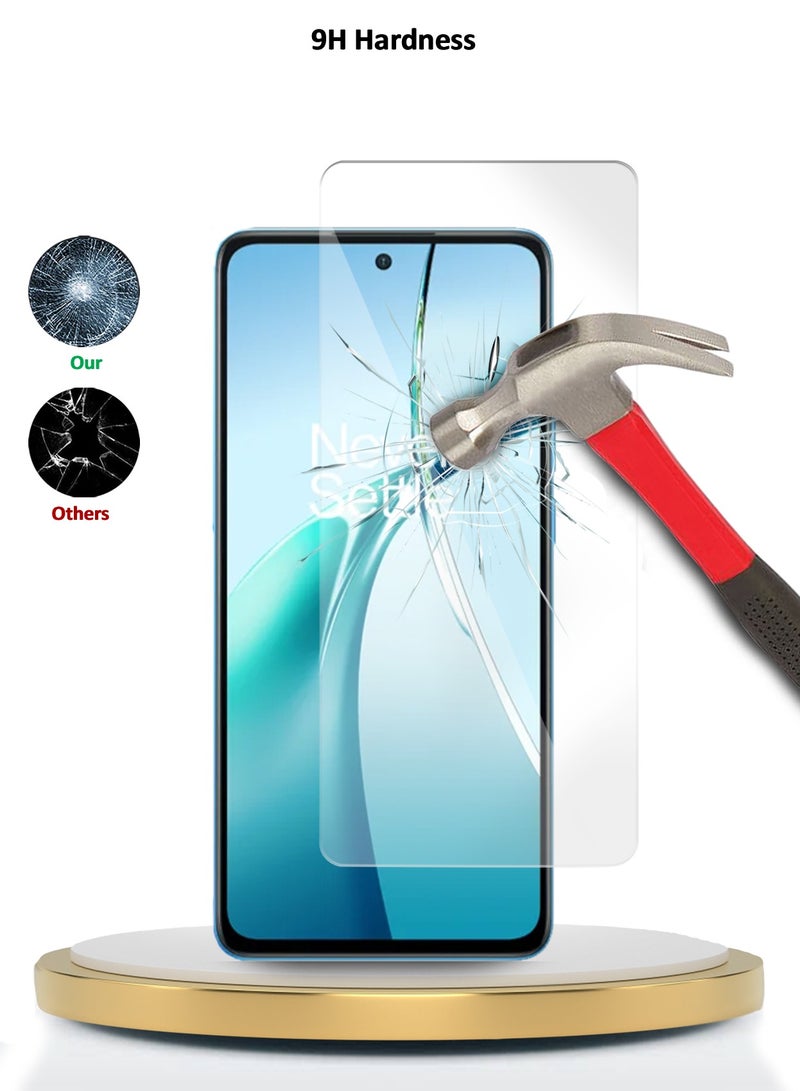 دبليو تيك واقي شاشة من الزجاج المقوى OnePlus Nord CE4 Lite 5G 2024 Premium Series 9H 2.5D (MSG9CN) - شفاف - Image 4