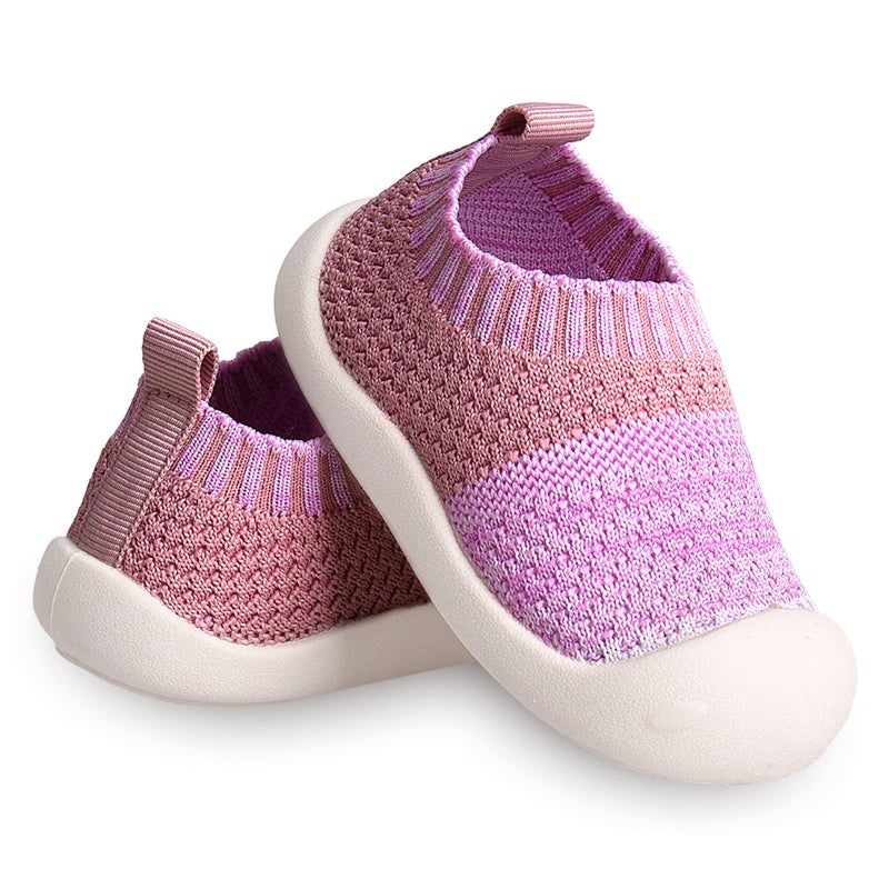 Baby FirstWalking Shoes 14 Years Kid Shoes Trainers Toddler Infant Boys Girls Soft Sole Non Slip Cotton Mesh Breathable Lightweight Slipon Sneakers OutdoorPink6 Toddler T18