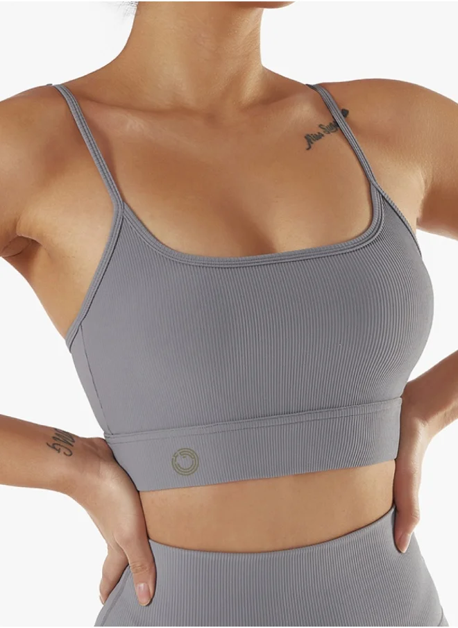 كون.يوغا Womens Square Neck Sports Bra
