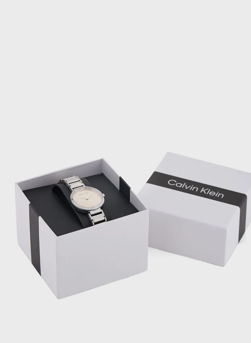 CALVIN KLEIN Minimalistic T Bar Analog Watch