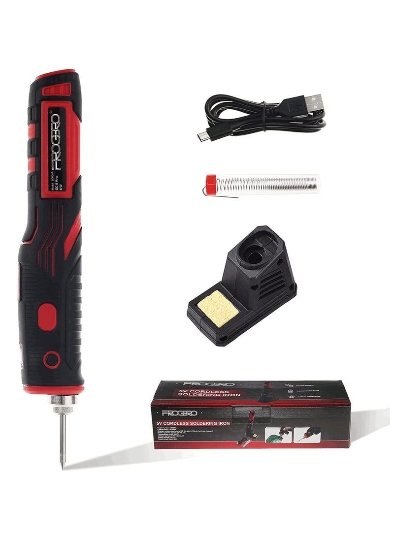 KASTWAVE لحام محمول بلا سلك 1800 مللي أمبير ساعة قابلة للشحن، أداة لحام محدثة مع مستشعر لمس وضوء LED مركز، مجموعة لحام لاسلكية آمنة ومحترفة، أدوات لحام إلكترونية سهلة الاستخدام الخاصة بك - Image 1