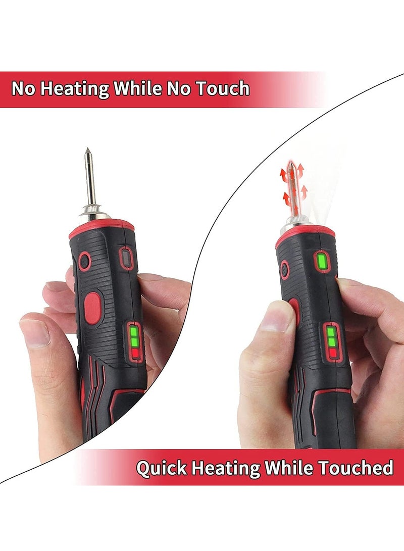 KASTWAVE لحام محمول بلا سلك 1800 مللي أمبير ساعة قابلة للشحن، أداة لحام محدثة مع مستشعر لمس وضوء LED مركز، مجموعة لحام لاسلكية آمنة ومحترفة، أدوات لحام إلكترونية سهلة الاستخدام الخاصة بك - Image 4