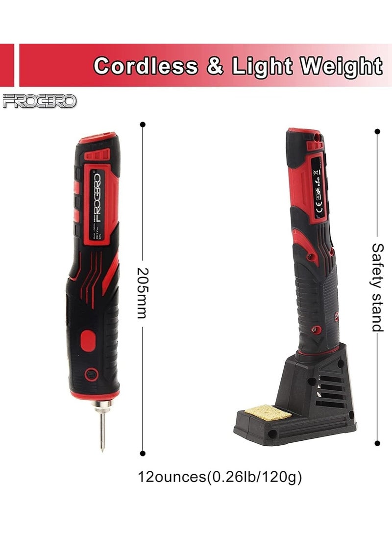 KASTWAVE لحام محمول بلا سلك 1800 مللي أمبير ساعة قابلة للشحن، أداة لحام محدثة مع مستشعر لمس وضوء LED مركز، مجموعة لحام لاسلكية آمنة ومحترفة، أدوات لحام إلكترونية سهلة الاستخدام الخاصة بك - Image 2