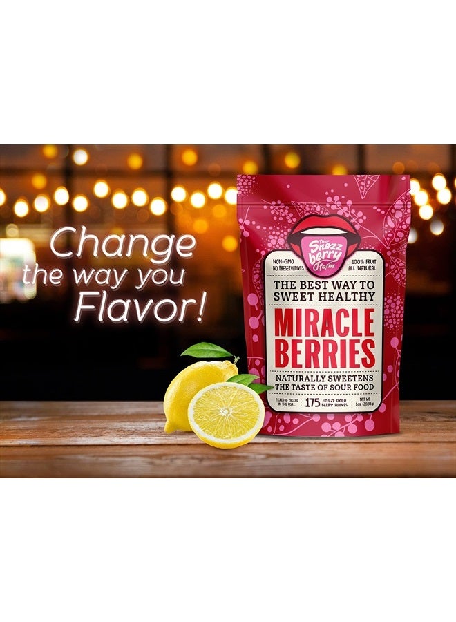 THE SNOZZBERRY FARM Miracle Berries by Snozzberry Farm | 175 berry halves | Freeze-dried, Grown in the USA | Turn Sour Sweet | Buy Bulk And Save - Image 2