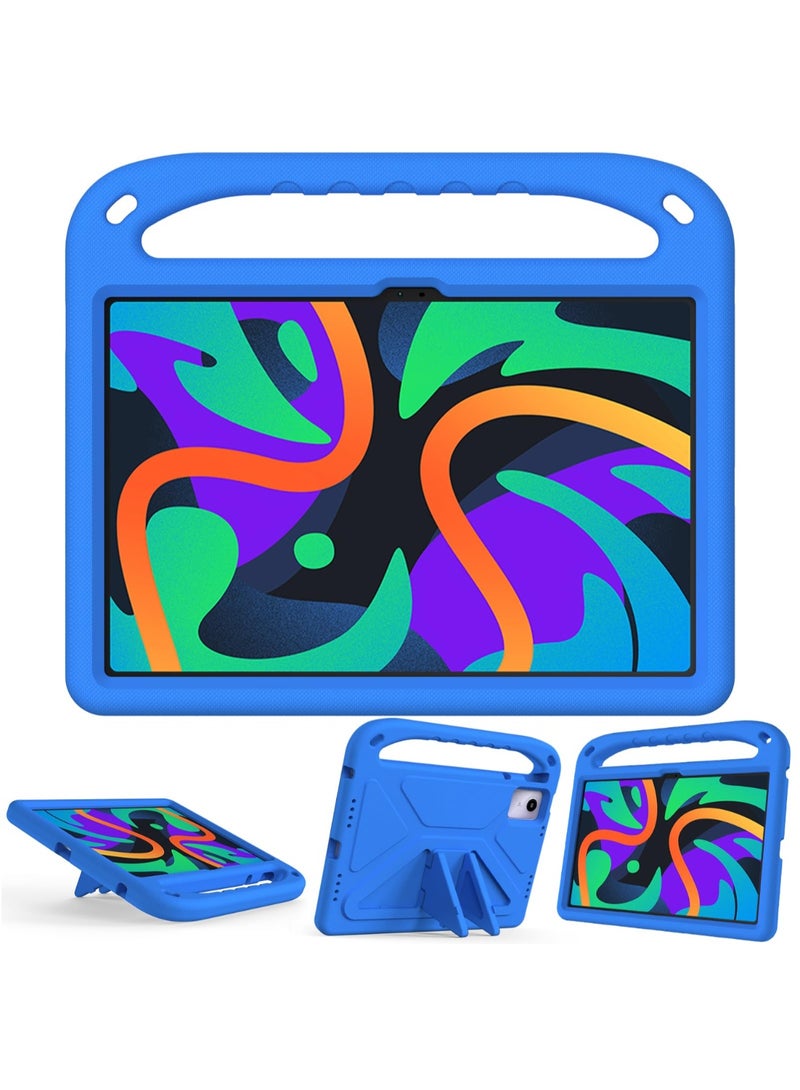 غطاء لشركة لينوفو Tab M11 2023 TB-330FU TB-330XU / Lenovo Xiaoxin Pad 2024 TB-331FC 11 بوصة حالة اللوح للأطفال دائمة خفيفة الوزن إيفا مقاومة للصدمات مقبض الوقاية غطاء الوقوف (الأزرق) - Image 1