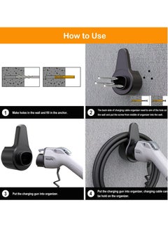 Excefore Charger Charging Cable Organizer, Charger Slot for Tesla Motors Wall Mount Connector Bracket Adapter, Fit Model S Model X Model 3 Model Y  - Image 4