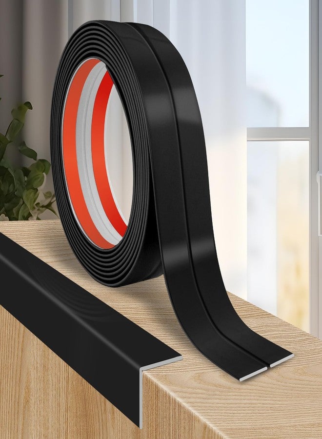 LSGCQ Flexible Wall Corner Protector, Peel and Stick Wall Corner Protector Edge Protector Self Adhesive Wall Strip Trim for Wall Edges Corner Ceiling (Black, 2x6m) - Image 1