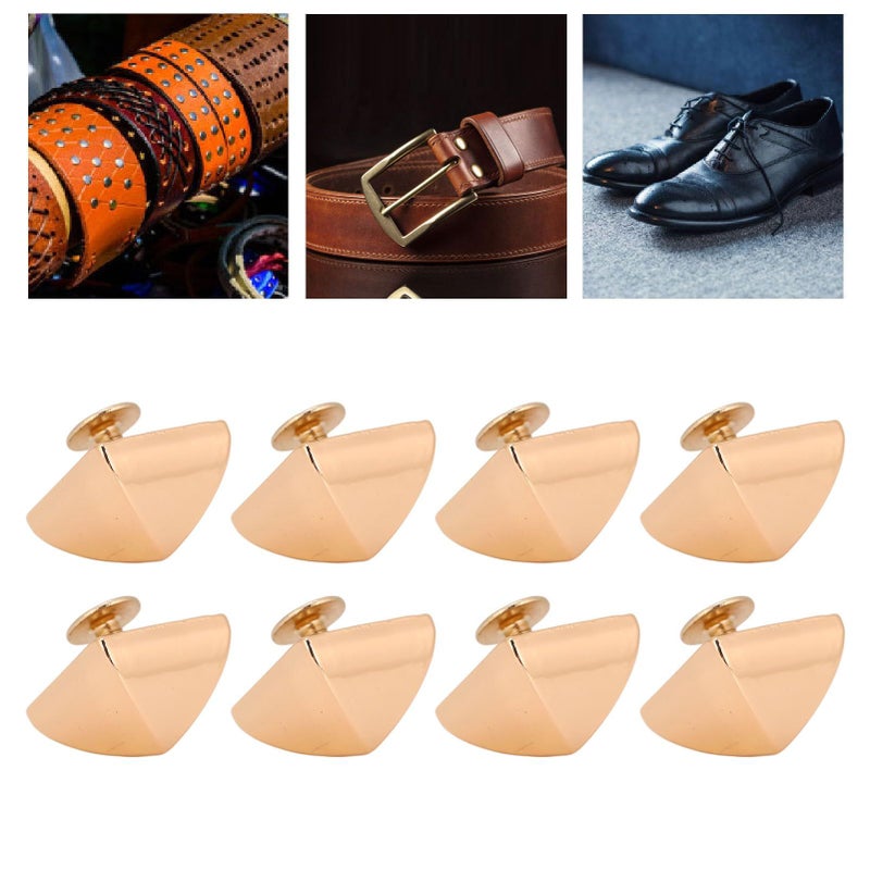 Gold 20Pcs 15mm Four Jaw Pyramid Rivet Studs for Clothing Bag Leather Shoes Jewelry Craft - Image 5