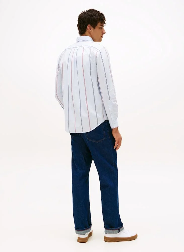 تومي هيلفيغر Striped Long Sleeve Shirt