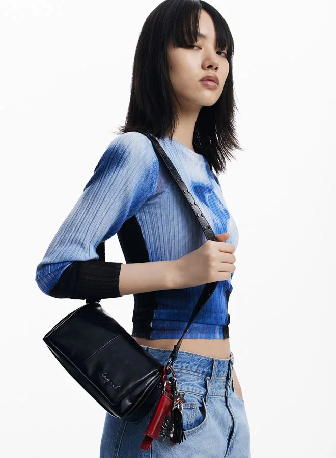 Desigual Black Small shiny crossbody bag for Women | Best Price UAE