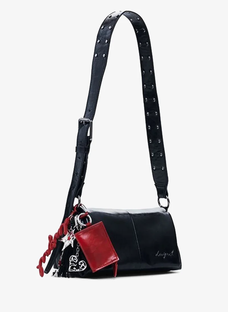 Desigual Black Small shiny crossbody bag for Women | Best Price UAE