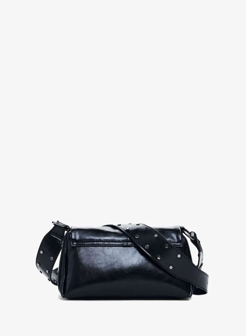 Desigual Black Small shiny crossbody bag for Women | Best Price UAE