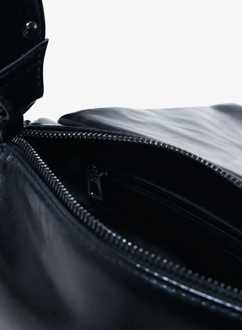Desigual Black Small shiny crossbody bag for Women | Best Price UAE