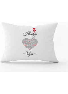 Cango Home White Black Modern Valentine's Day Themed Digital Printed Throw Pillow Cover CGH1016-3550 Double Sided Printed 