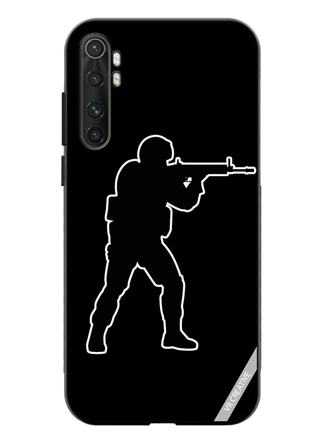 VR CREATIVE Protective Case Cover For Xiaomi Mi Note 10 Lite Black Cs Go Design Multicolour - Image 1