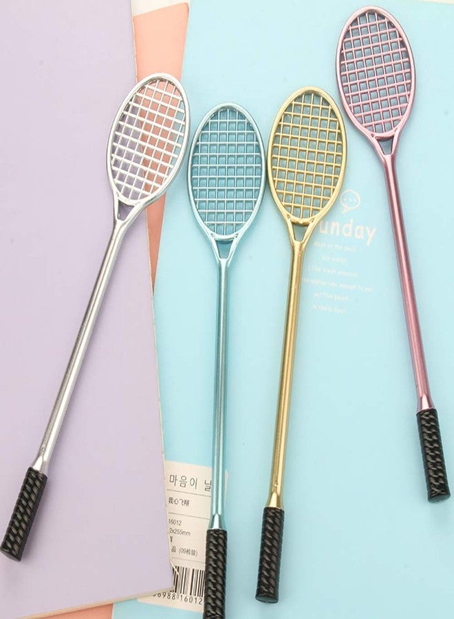 ccHuDE 12 Pcs Cute Tennis Racket Black Gel Ink Pen Black Writing Pens for Office School Student 0.5mm - Image 4
