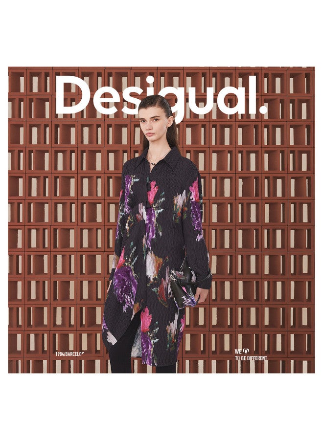 DESIGUAL loose Printed Crinkle Straight Dress - Image 2