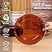 U-QE UQE 100PCS Amber Plastic Plates Clear Brown Plastic Plates Disposable Heavy Duty Disposable Plates for Party Including 50PCS 10 Dinner 50PCS 75 Dessert Plate - Image 4