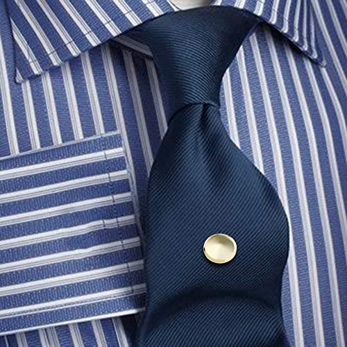 AMITER Shiny Tie Tack Clip for Men Square Tie Pins - Necktie Pin Best Gifts for Wedding Business Formal - Image 2