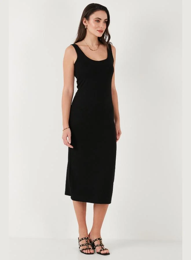 Lela  Lela Slim Fit Thick Strap Midi Dress Women's DRESS 5866154 for Women | Best Price UAE